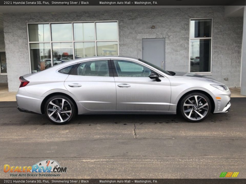 2021 Hyundai Sonata SEL Plus Shimmering Silver / Black Photo #2