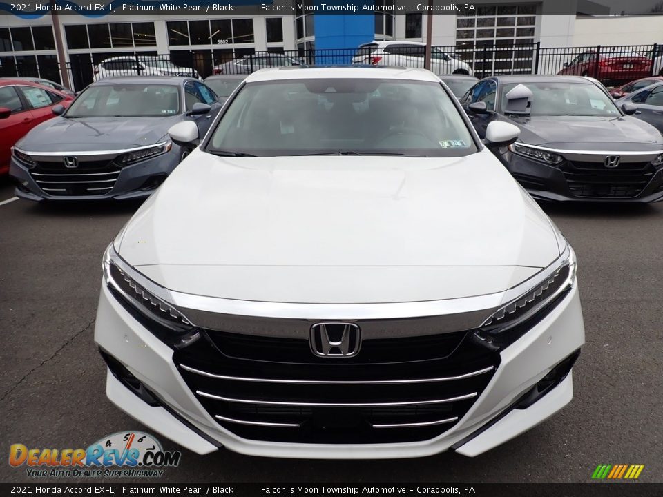 2021 Honda Accord EX-L Platinum White Pearl / Black Photo #6