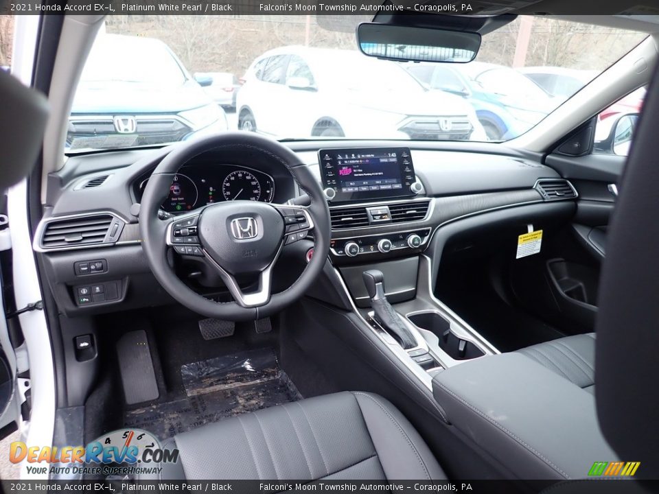 2021 Honda Accord EX-L Platinum White Pearl / Black Photo #10