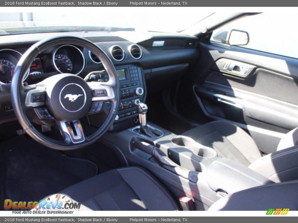 2018 Ford Mustang EcoBoost Fastback Shadow Black / Ebony Photo #20