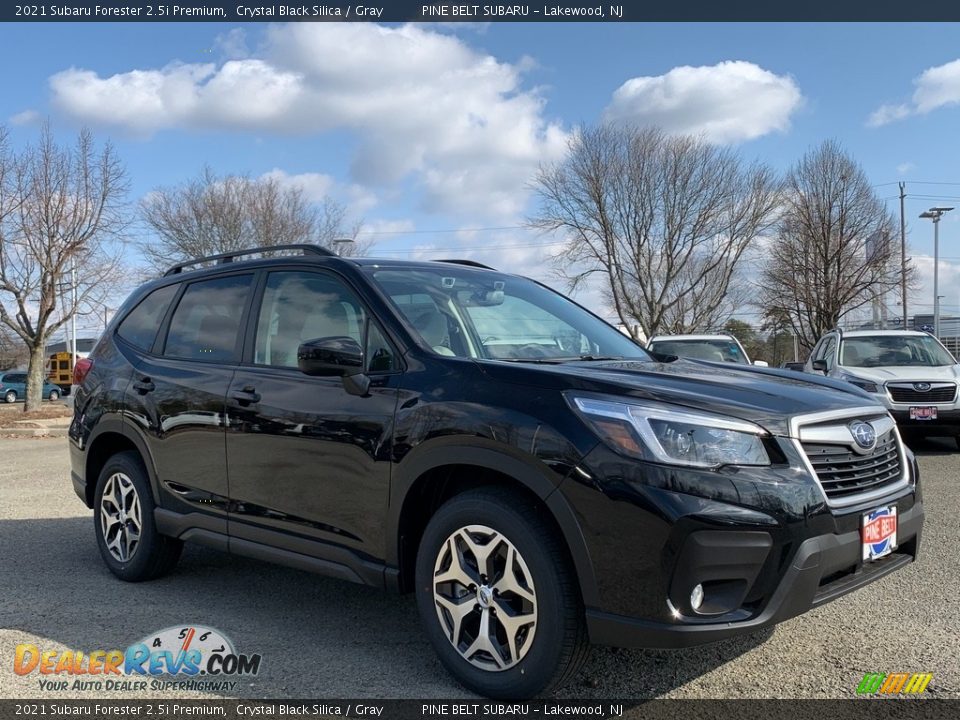 2021 Subaru Forester 2.5i Premium Crystal Black Silica / Gray Photo #1