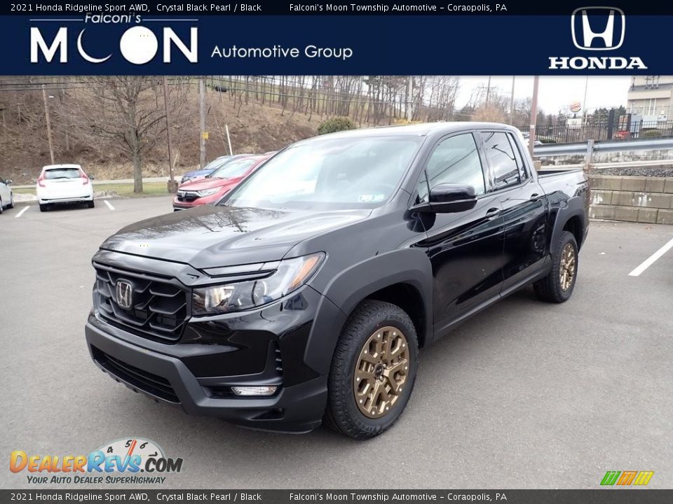 2021 Honda Ridgeline Sport AWD Crystal Black Pearl / Black Photo #1