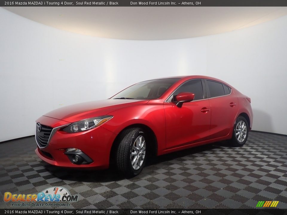 2016 Mazda MAZDA3 i Touring 4 Door Soul Red Metallic / Black Photo #9