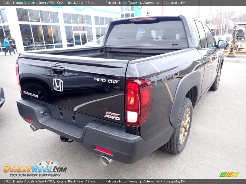 2021 Honda Ridgeline Sport AWD Crystal Black Pearl / Black Photo #5