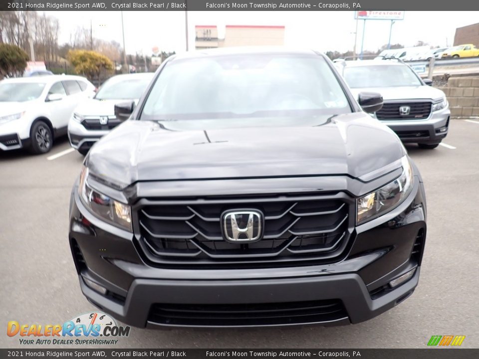 2021 Honda Ridgeline Sport AWD Crystal Black Pearl / Black Photo #7