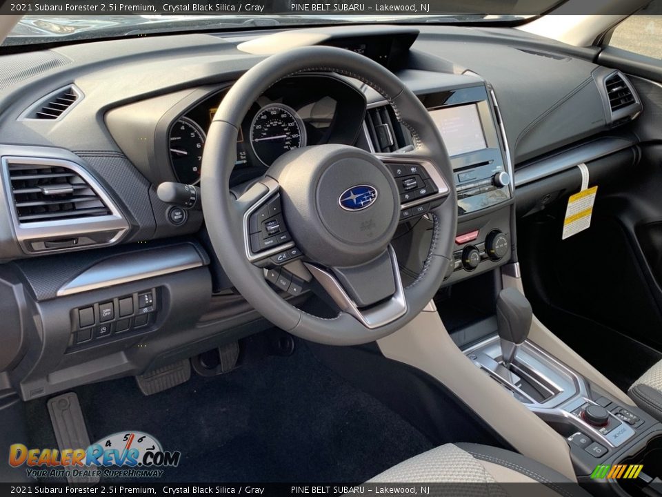 2021 Subaru Forester 2.5i Premium Crystal Black Silica / Gray Photo #12