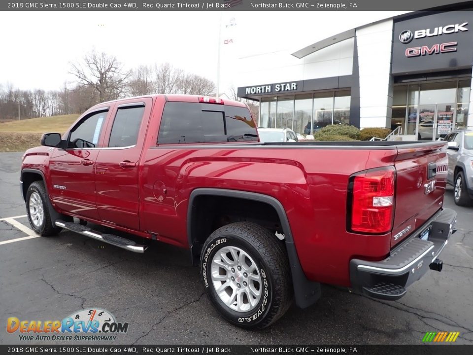 2018 GMC Sierra 1500 SLE Double Cab 4WD Red Quartz Tintcoat / Jet Black Photo #10