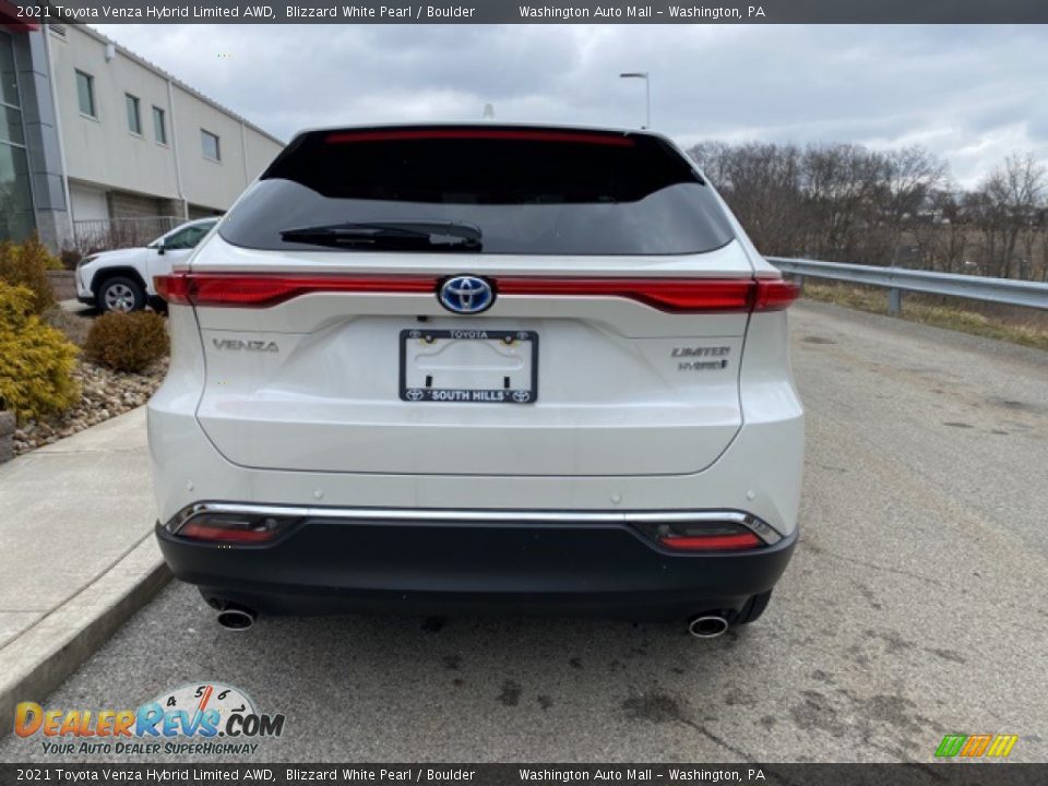 2021 Toyota Venza Hybrid Limited AWD Blizzard White Pearl / Boulder Photo #14