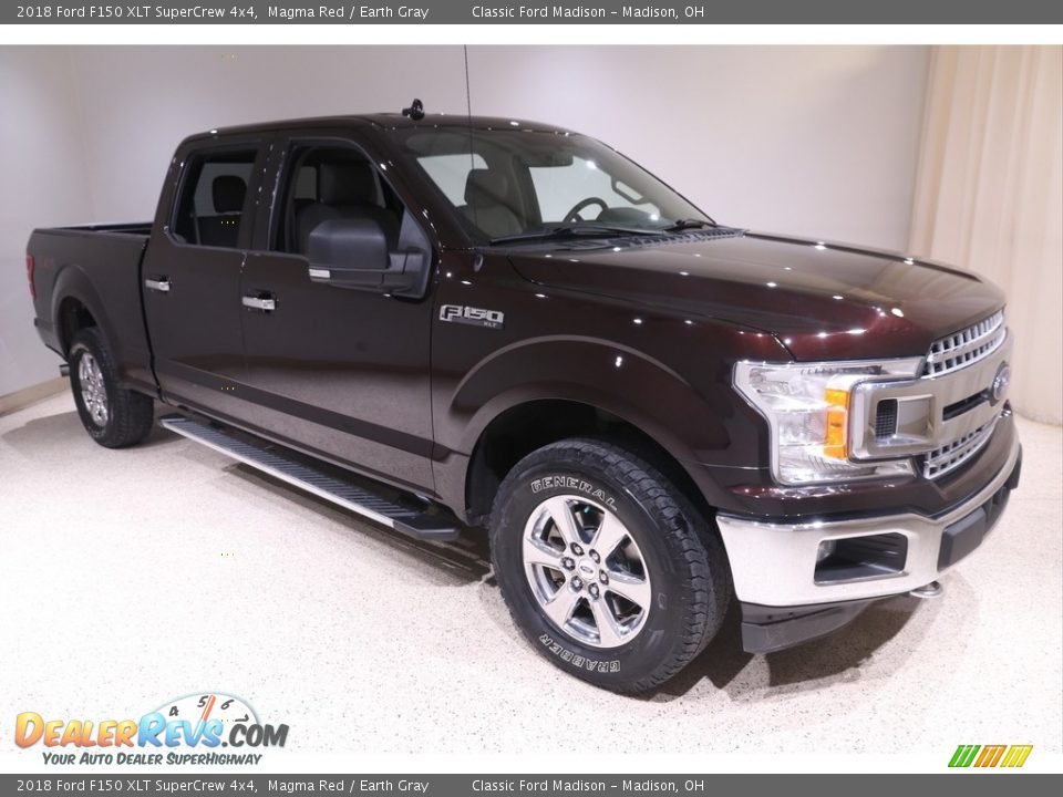 2018 Ford F150 XLT SuperCrew 4x4 Magma Red / Earth Gray Photo #1