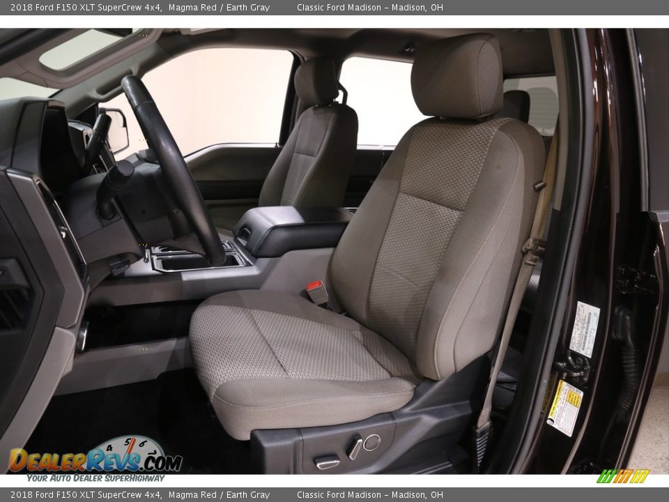 2018 Ford F150 XLT SuperCrew 4x4 Magma Red / Earth Gray Photo #6