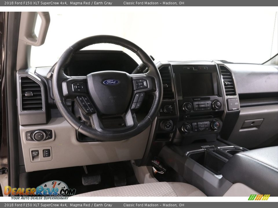 2018 Ford F150 XLT SuperCrew 4x4 Magma Red / Earth Gray Photo #7