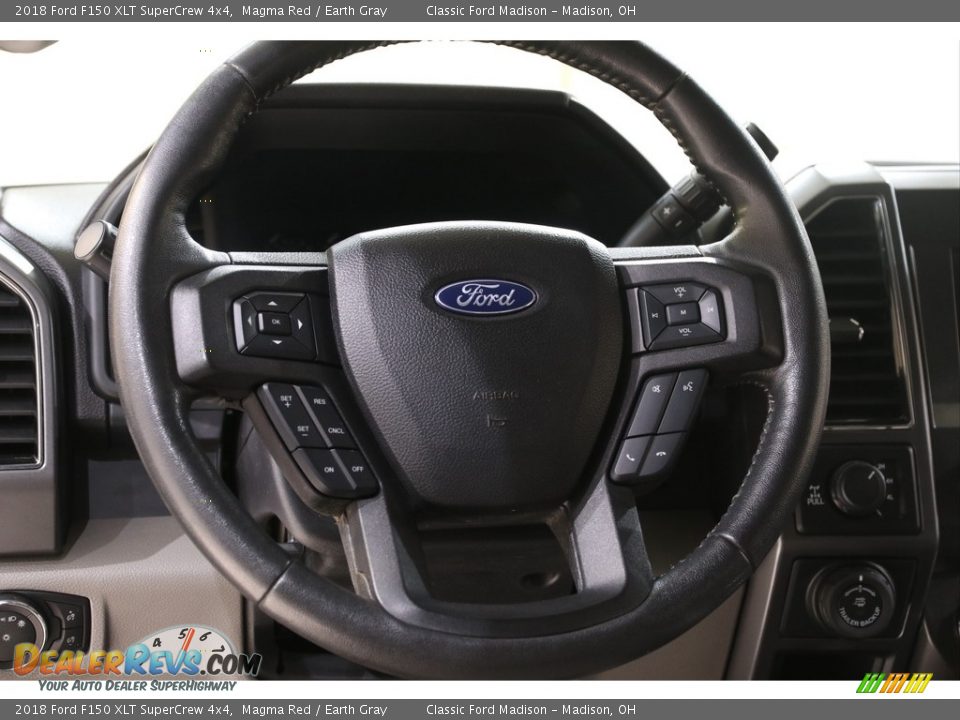 2018 Ford F150 XLT SuperCrew 4x4 Magma Red / Earth Gray Photo #8
