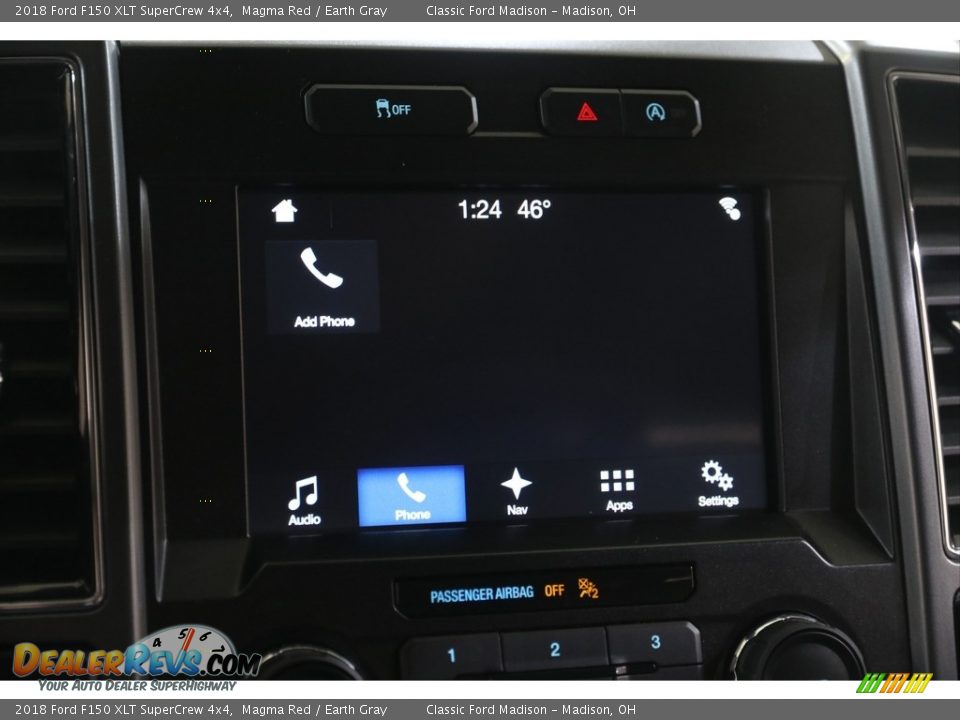 2018 Ford F150 XLT SuperCrew 4x4 Magma Red / Earth Gray Photo #14