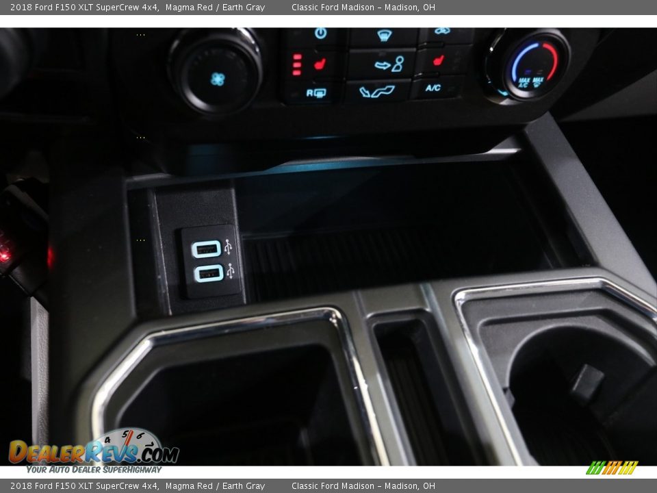2018 Ford F150 XLT SuperCrew 4x4 Magma Red / Earth Gray Photo #18