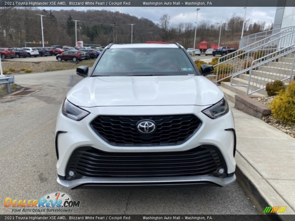 2021 Toyota Highlander XSE AWD Blizzard White Pearl / Cockpit Red Photo #13