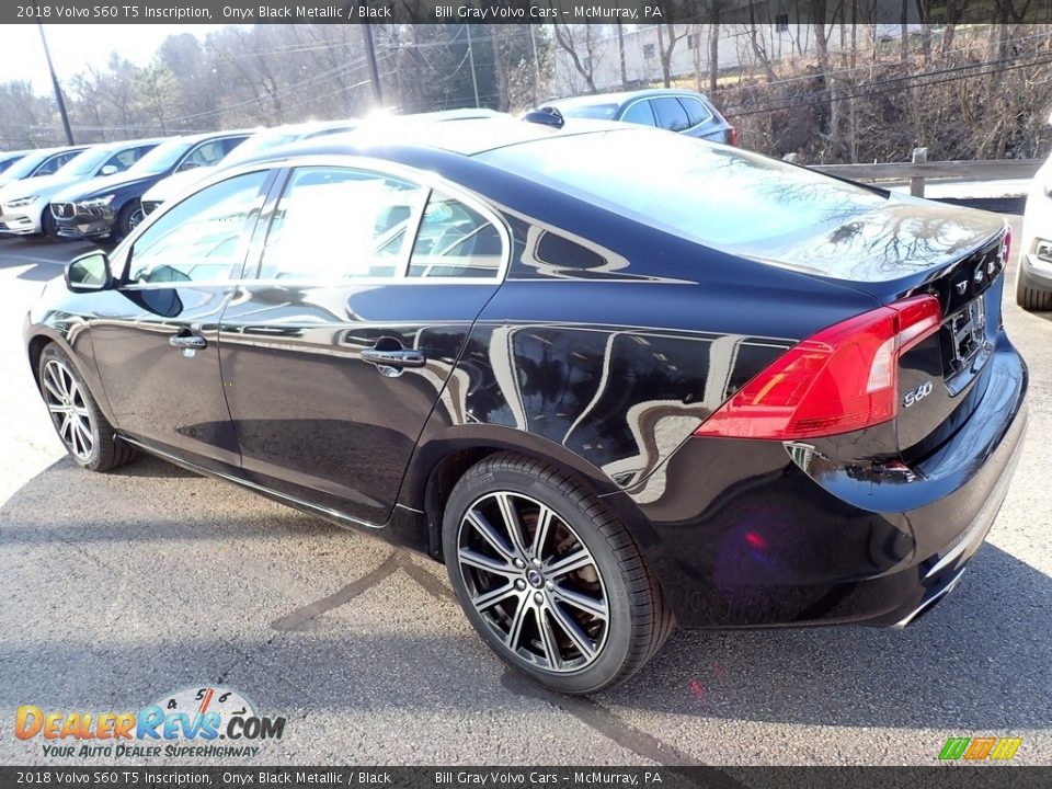 2018 Volvo S60 T5 Inscription Onyx Black Metallic / Black Photo #6