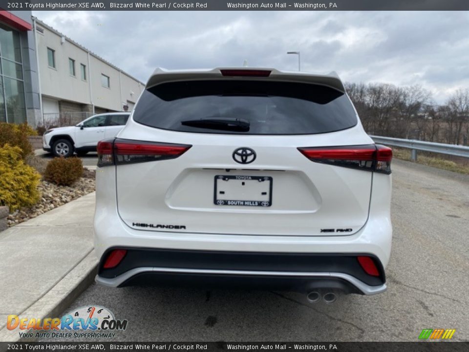 2021 Toyota Highlander XSE AWD Blizzard White Pearl / Cockpit Red Photo #16