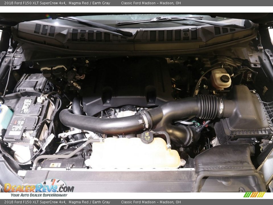 2018 Ford F150 XLT SuperCrew 4x4 Magma Red / Earth Gray Photo #23
