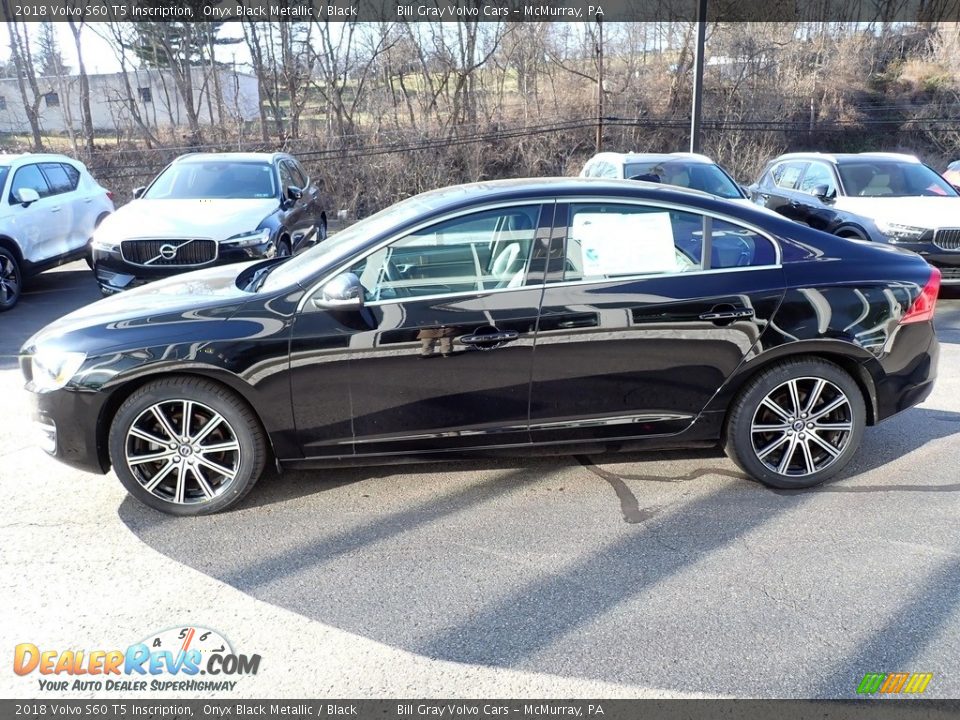 2018 Volvo S60 T5 Inscription Onyx Black Metallic / Black Photo #7