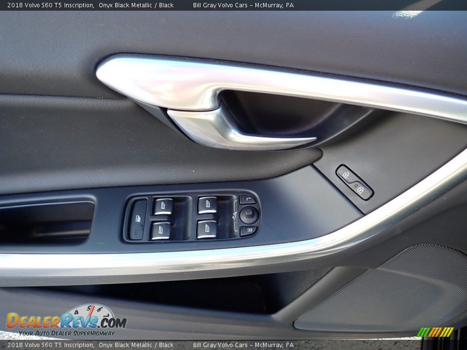 2018 Volvo S60 T5 Inscription Onyx Black Metallic / Black Photo #14