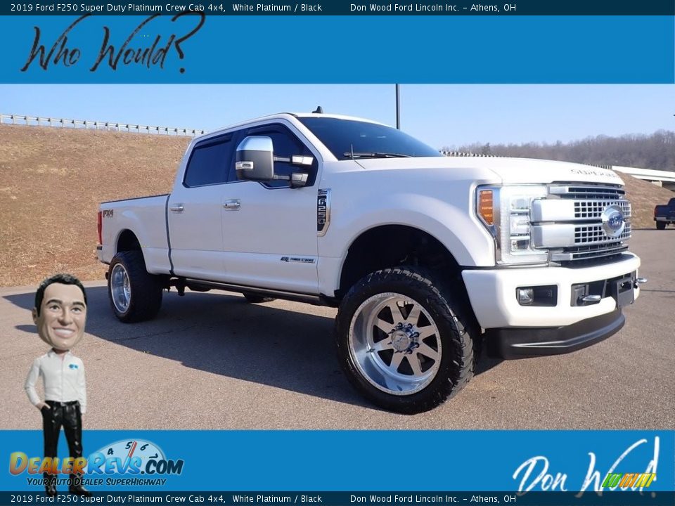 2019 Ford F250 Super Duty Platinum Crew Cab 4x4 White Platinum / Black Photo #1