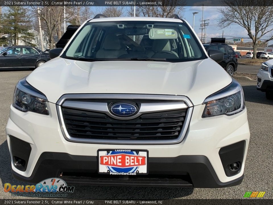 2021 Subaru Forester 2.5i Crystal White Pearl / Gray Photo #3