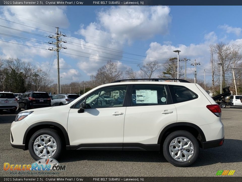 2021 Subaru Forester 2.5i Crystal White Pearl / Gray Photo #4