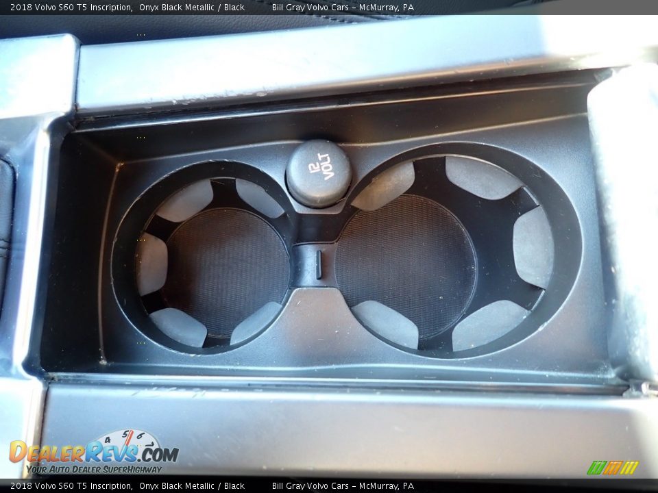 2018 Volvo S60 T5 Inscription Onyx Black Metallic / Black Photo #21