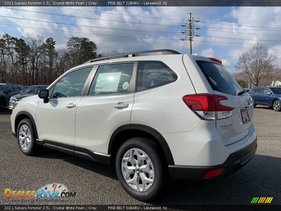 2021 Subaru Forester 2.5i Crystal White Pearl / Gray Photo #6