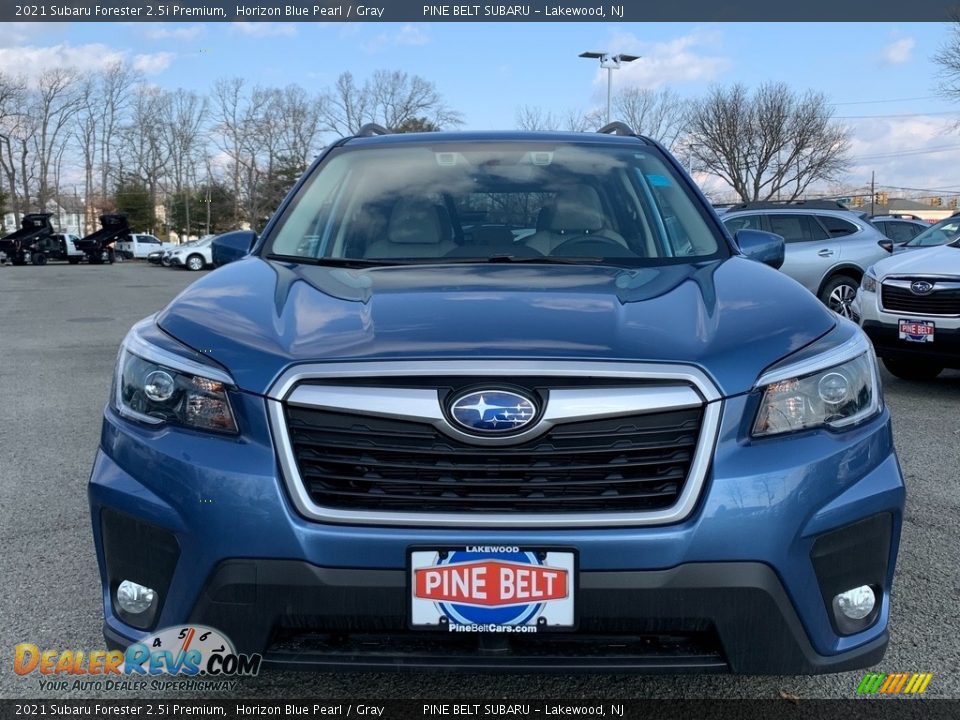 2021 Subaru Forester 2.5i Premium Horizon Blue Pearl / Gray Photo #3