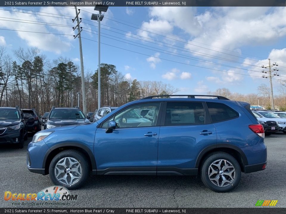 2021 Subaru Forester 2.5i Premium Horizon Blue Pearl / Gray Photo #4