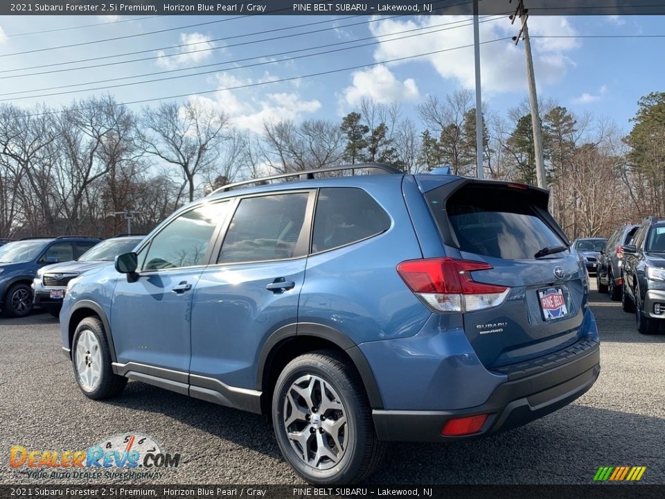 2021 Subaru Forester 2.5i Premium Horizon Blue Pearl / Gray Photo #6
