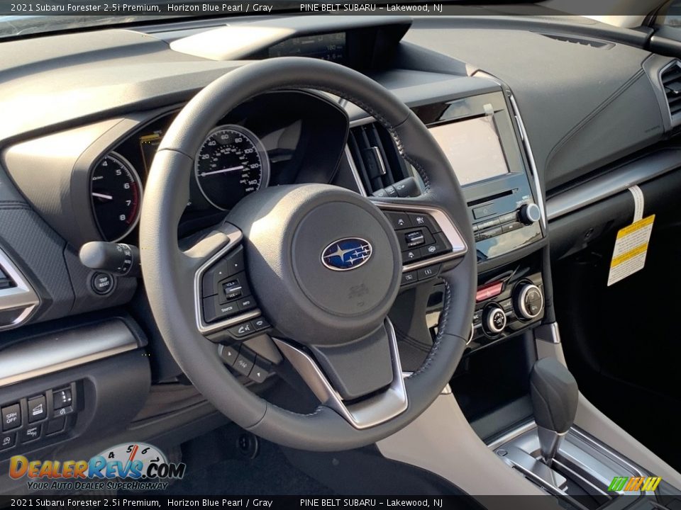 2021 Subaru Forester 2.5i Premium Horizon Blue Pearl / Gray Photo #12