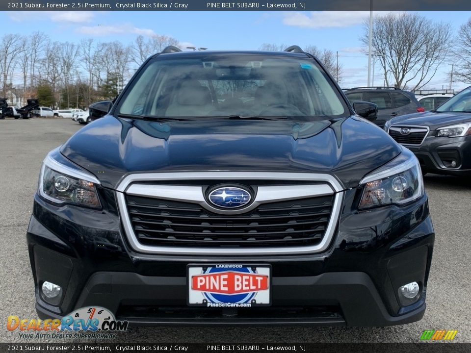 2021 Subaru Forester 2.5i Premium Crystal Black Silica / Gray Photo #3