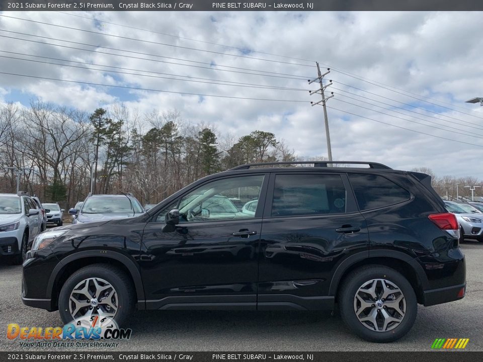 2021 Subaru Forester 2.5i Premium Crystal Black Silica / Gray Photo #4