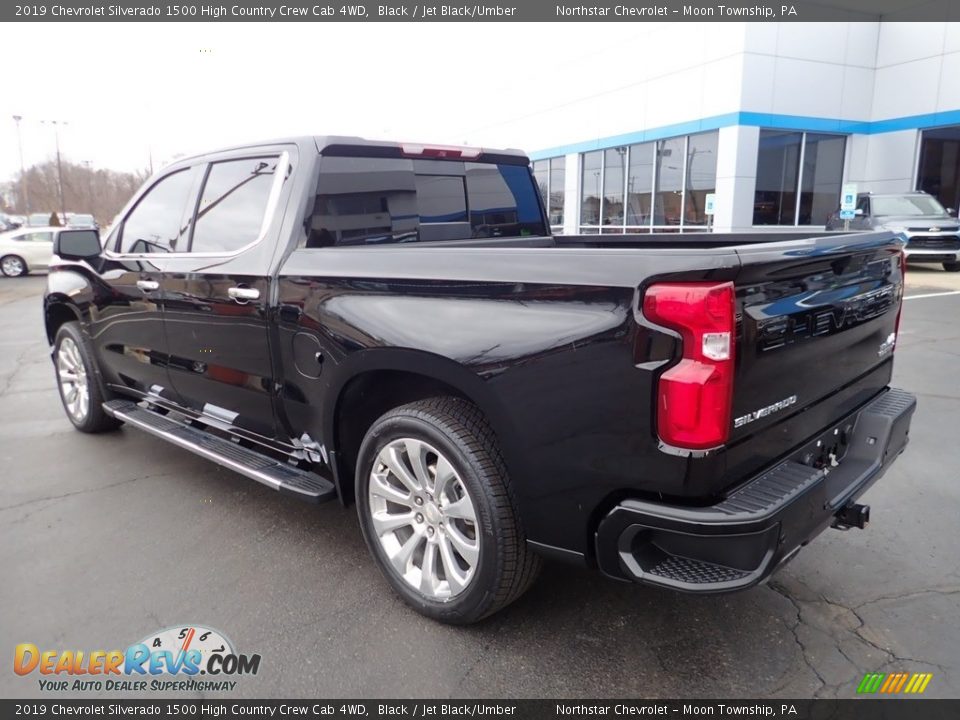 2019 Chevrolet Silverado 1500 High Country Crew Cab 4WD Black / Jet Black/Umber Photo #4