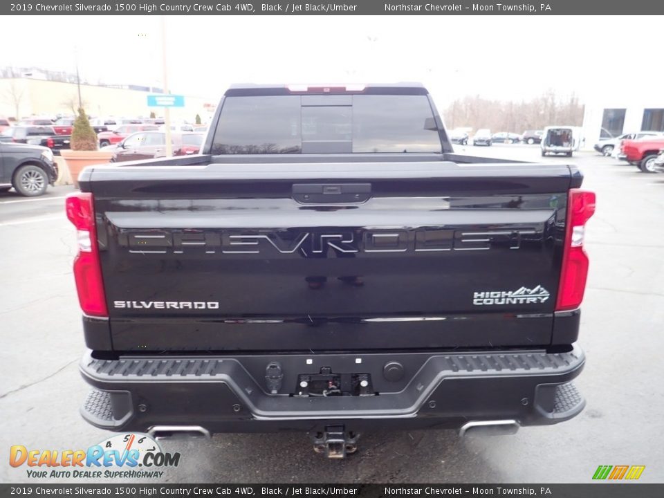 2019 Chevrolet Silverado 1500 High Country Crew Cab 4WD Black / Jet Black/Umber Photo #6