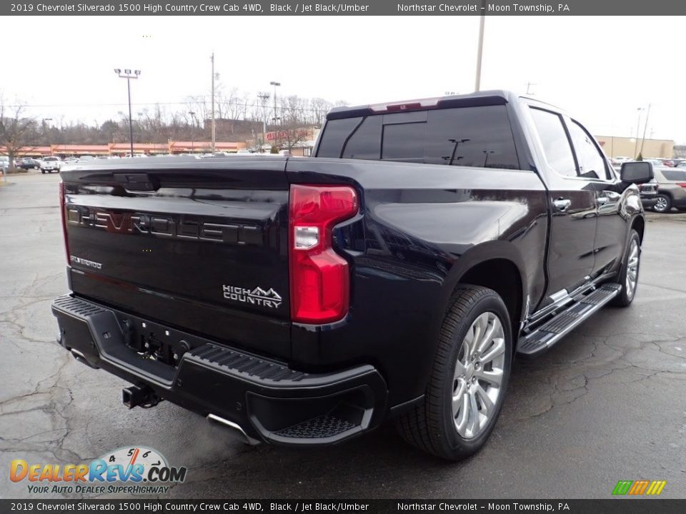 2019 Chevrolet Silverado 1500 High Country Crew Cab 4WD Black / Jet Black/Umber Photo #7