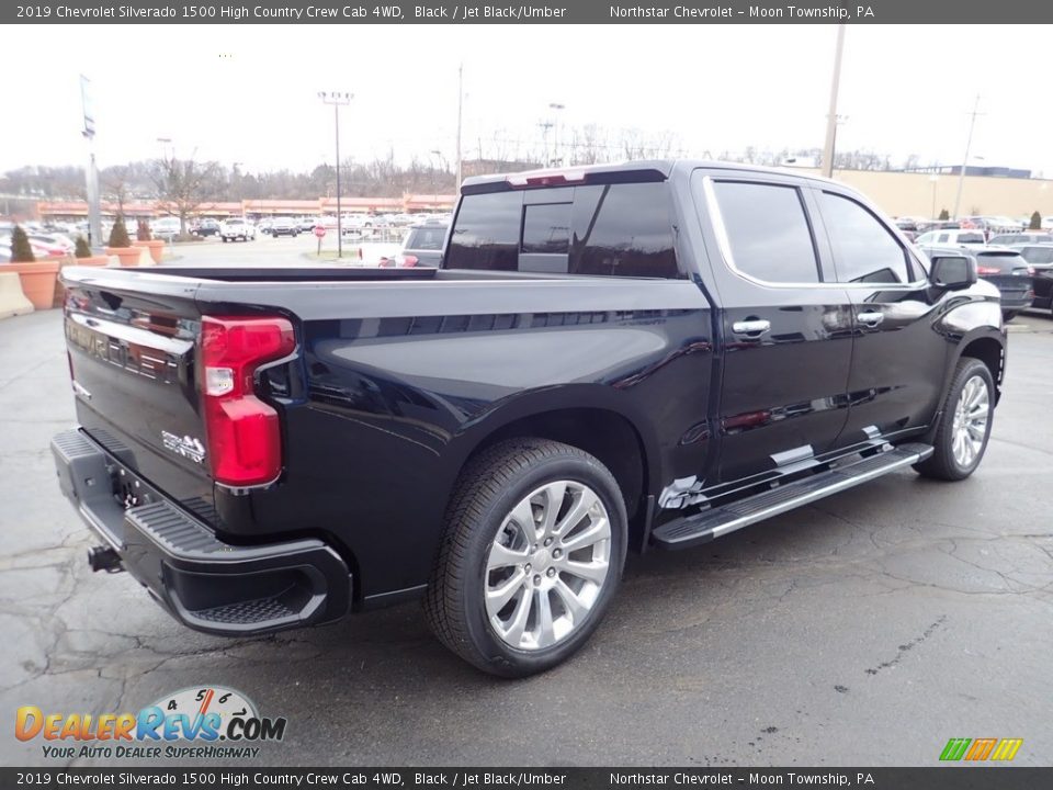 Black 2019 Chevrolet Silverado 1500 High Country Crew Cab 4WD Photo #8