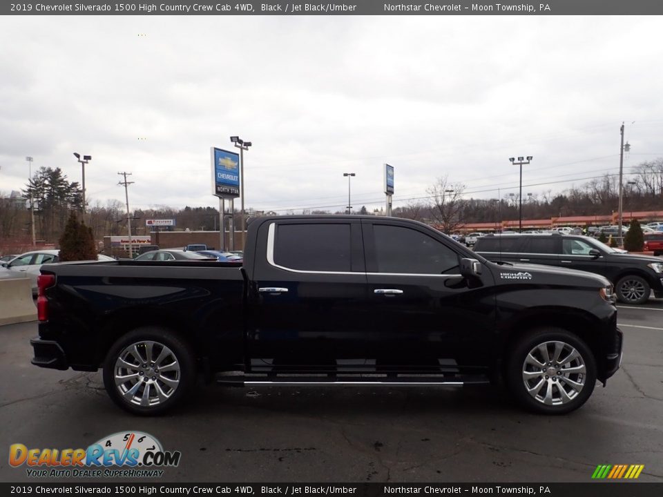 2019 Chevrolet Silverado 1500 High Country Crew Cab 4WD Black / Jet Black/Umber Photo #9