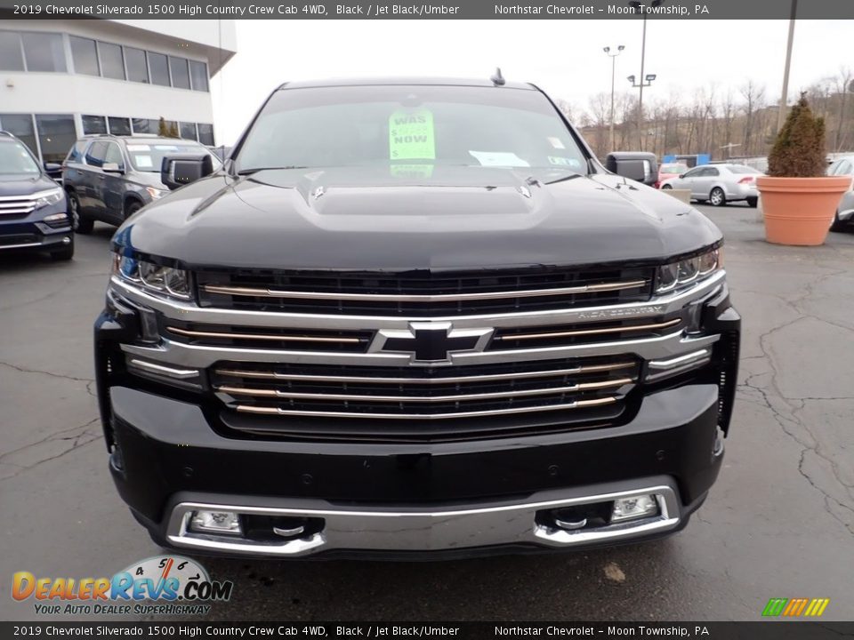 2019 Chevrolet Silverado 1500 High Country Crew Cab 4WD Black / Jet Black/Umber Photo #12