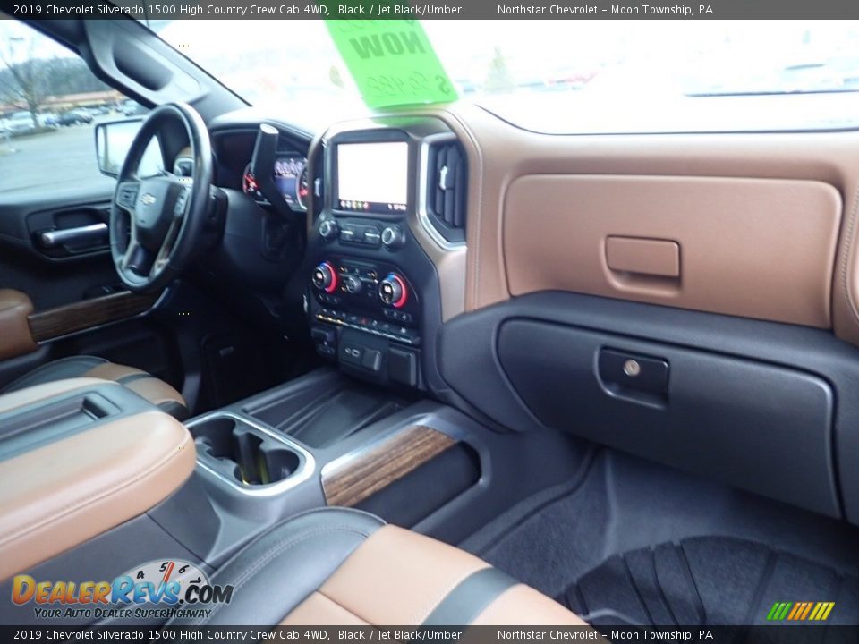 Dashboard of 2019 Chevrolet Silverado 1500 High Country Crew Cab 4WD Photo #15