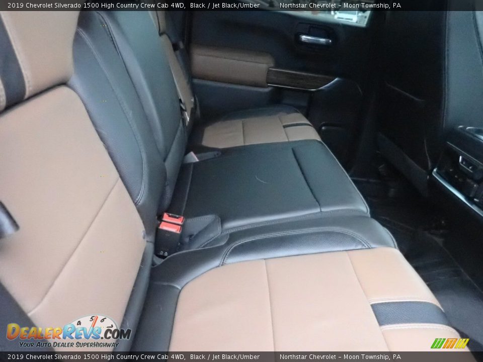 Rear Seat of 2019 Chevrolet Silverado 1500 High Country Crew Cab 4WD Photo #18