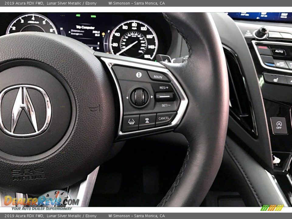 2019 Acura RDX FWD Lunar Silver Metallic / Ebony Photo #22