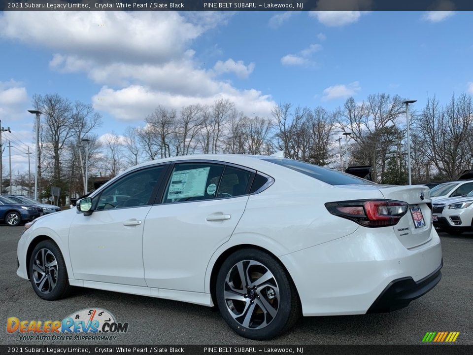 2021 Subaru Legacy Limited Crystal White Pearl / Slate Black Photo #6