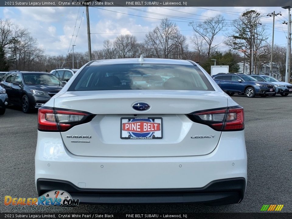 2021 Subaru Legacy Limited Crystal White Pearl / Slate Black Photo #7