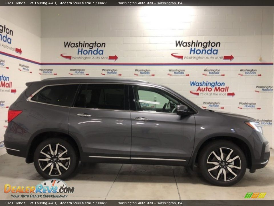 2021 Honda Pilot Touring AWD Modern Steel Metallic / Black Photo #1