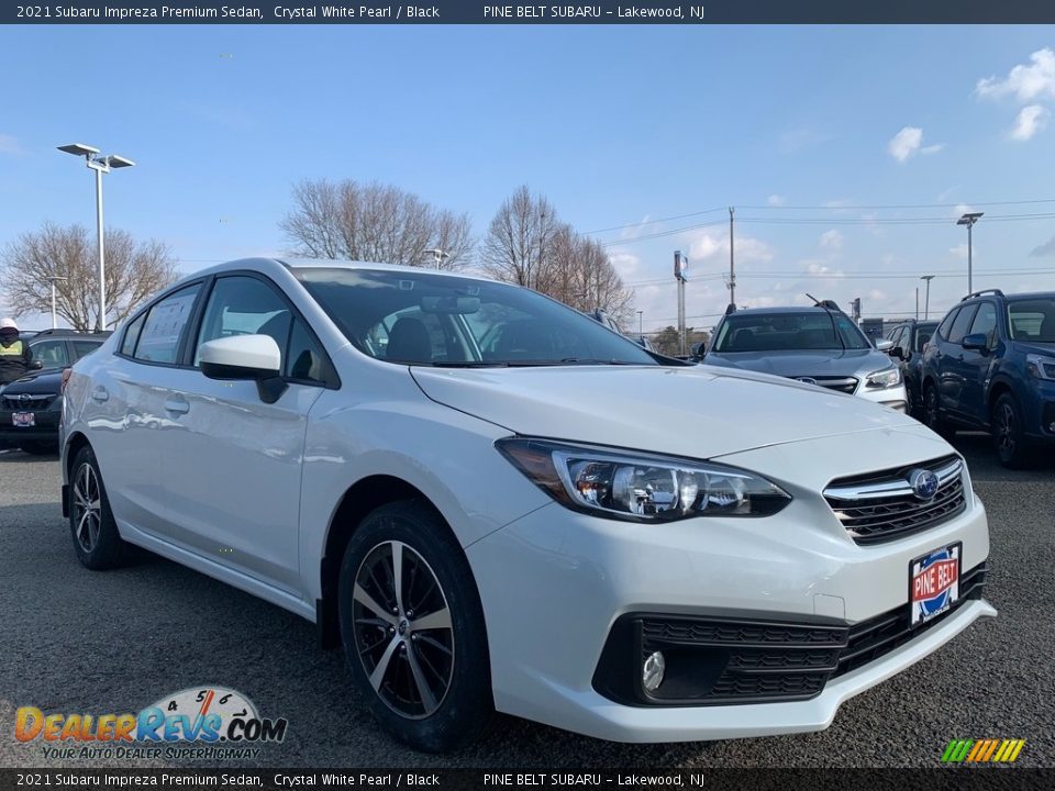 2021 Subaru Impreza Premium Sedan Crystal White Pearl / Black Photo #1