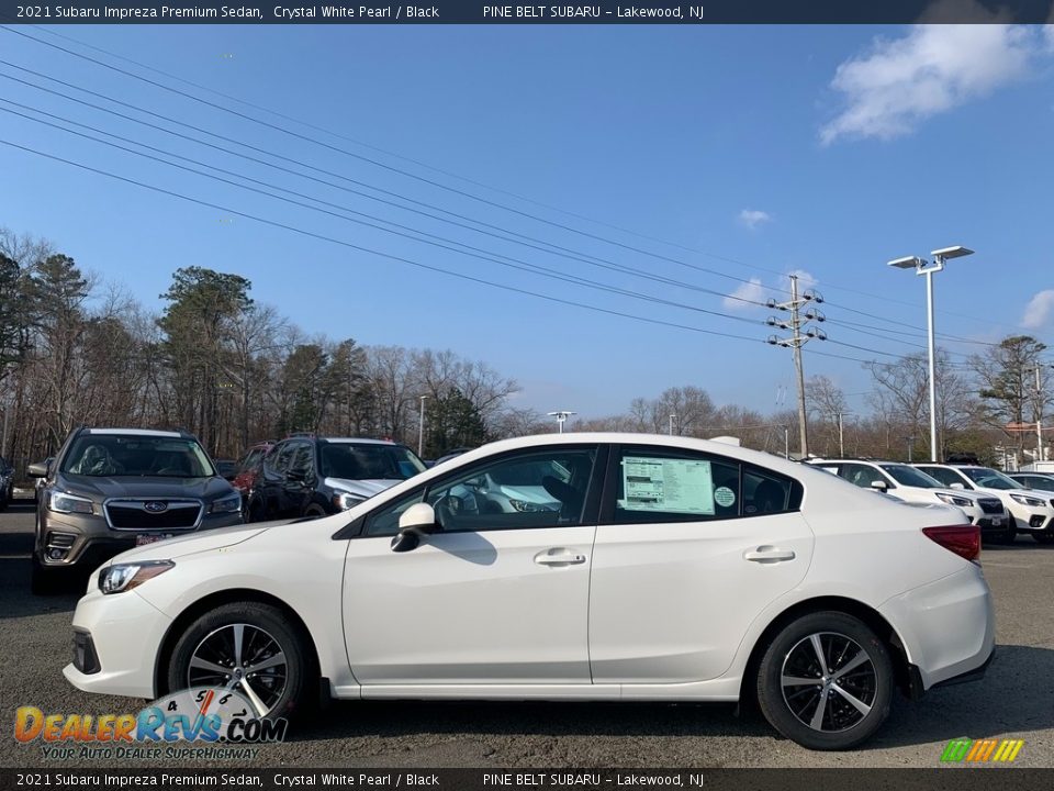 2021 Subaru Impreza Premium Sedan Crystal White Pearl / Black Photo #4