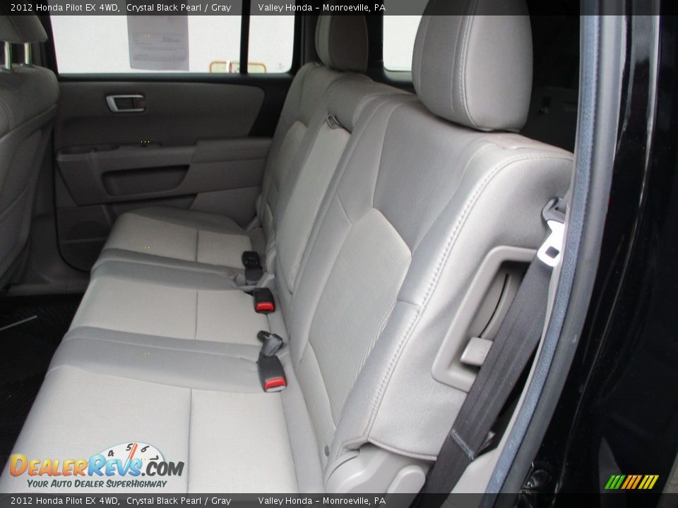 2012 Honda Pilot EX 4WD Crystal Black Pearl / Gray Photo #12